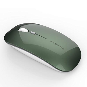 Uciefy Q5 Slim Rechargeable Wireless Mouse, 2.4G Portable Optical Silent Ultra Thin Wireless Compute...