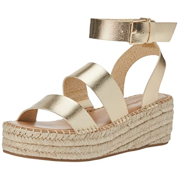The Drop Women's Listilla Espadrille Wedge Sandal Gold