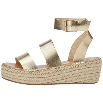The Drop Women's Listilla Espadrille Wedge Sandal Gold