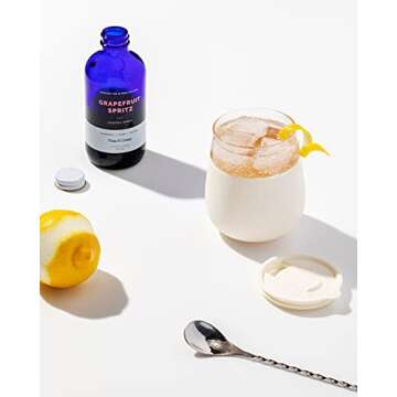 W&P Porter Wine Cocktail Glass w/ Protective Silicone Sleeve | Cream 15 Ounces | On-the-Go | Reusable | Portable | Dishwasher Safe