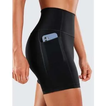 CRZ YOGA Naked Feeling Workout Shorts with Pockets