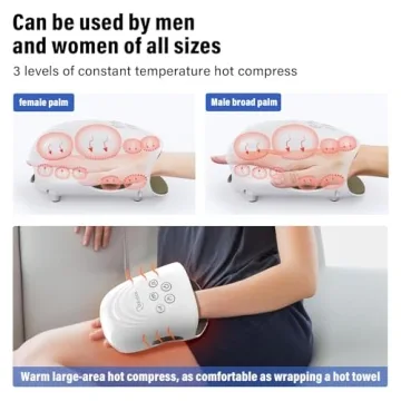 Cordless Hand Massager with Heat and Compression