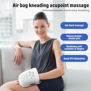 Cordless Hand Massager with Heat and Compression