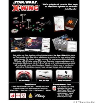 Star Wars X-Wing Rebel Alliance Starter Pack for Ages 14+