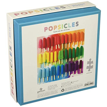 Galison 500 Piece Rainbow Popsicle Puzzle for Families