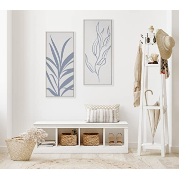Mid Century Botanical Canvas Art by Kate and Laurel