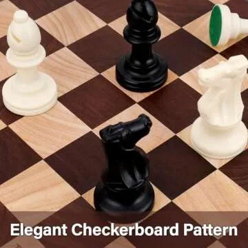 Wooden Cutting Board 15 x 10 in, Wood Checkerboard Chopping Board for Kitchen, Serving Tray Charcuterie Board for Meat, Fruit, Cheese, Bread