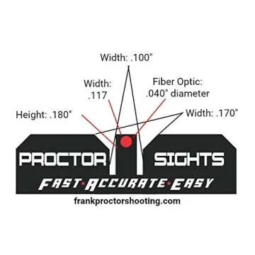 LDesign Proctor Y Notch Sights for Glock - Mod 1