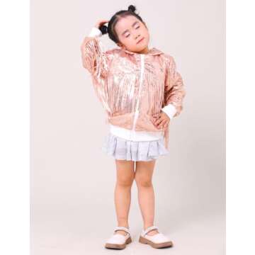 Stunning CHENBAO Girls Sequin Jacket for Special Occasions