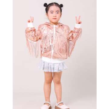 Stunning CHENBAO Girls Sequin Jacket for Special Occasions