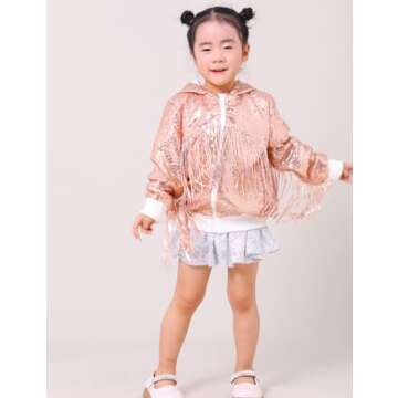 Stunning CHENBAO Girls Sequin Jacket for Special Occasions