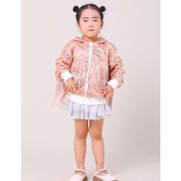 Stunning CHENBAO Girls Sequin Jacket for Special Occasions
