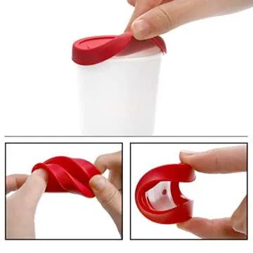 Peohud 12 Pack Mini Ice Cream Containers, 6oz Freezer Storage Tub with Silicone Lids, Reusable Storage Container for Ice Cream, Gelato, Sorbet, Dessert