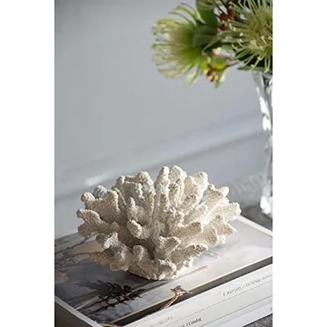A & B Home 8.3" Decorative Coral Sculpture for Home Decor