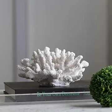 A & B Home 8.3" Decorative Coral Sculpture for Home Decor
