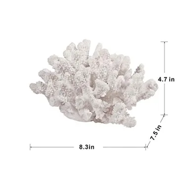 A & B Home 8.3" Decorative Coral Sculpture for Home Decor