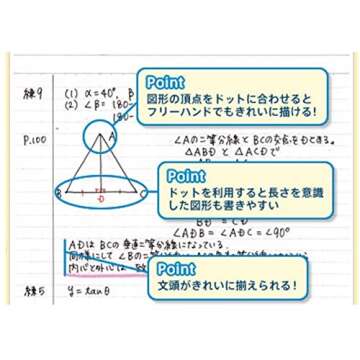 KOKUYO Campus Notebooks Semi-B5 Pre-Dotted, 6 mm Ruled, 30 Sheets - 60 Pages, Vitamin Colors (1 set/vitamin color)