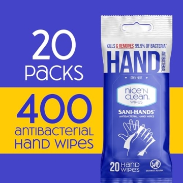 Gentle Hand Wipes for Sensitive Skin with Aloe & Vitamin E