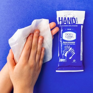Gentle Hand Wipes for Sensitive Skin with Aloe & Vitamin E
