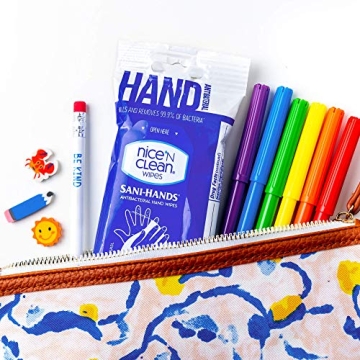 Gentle Hand Wipes for Sensitive Skin with Aloe & Vitamin E