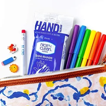 Gentle Hand Wipes for Sensitive Skin with Aloe & Vitamin E