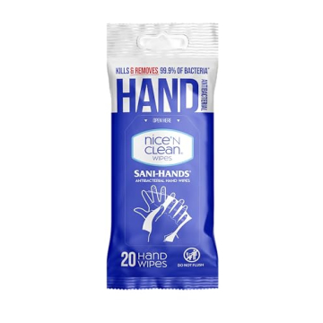 Gentle Hand Wipes for Sensitive Skin with Aloe & Vitamin E