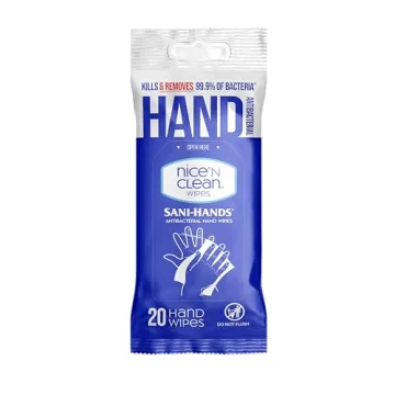 Gentle Hand Wipes for Sensitive Skin with Aloe & Vitamin E