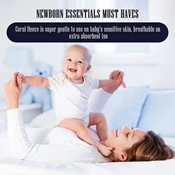 8 Pack Super Soft Baby Burp Cloths, Baby Washcloths, Ultra Absorbent Large Newborn Burping Cloth for Boy and Girl, Milk Spit Up Rags, Unisex for Baby Sensitive Skin, Grey and White, 16 × 12 Inch