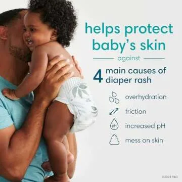 Pampers Pure Protection Disposable Baby Diapers & Aqua Pure Wipes Starter Kit (198 & 186 Count)