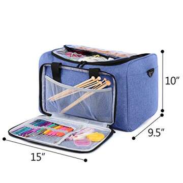Teamoy Knitting Bag - Perfect Yarn Storage Solution