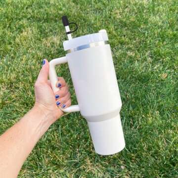 Cute Silicone Straw Covers for Stanley Tumblers - Reusable and Durable