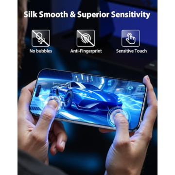 Mkeke 3 Pack iPhone 17 Screen Protector with Easy Install