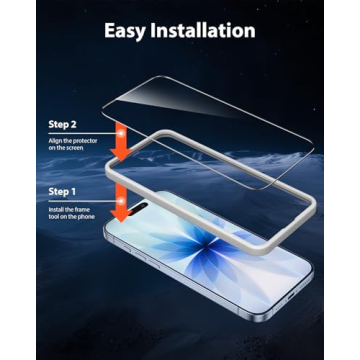 Mkeke 3 Pack iPhone 17 Screen Protector with Easy Install