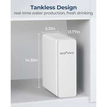 Ecoviva 600 GPD RO Water Filtration System for Home