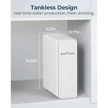 Ecoviva 600 GPD RO Water Filtration System for Home