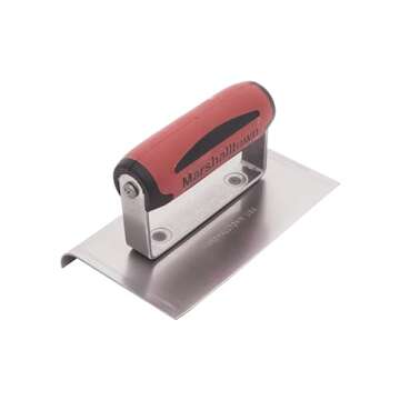 Durable MARSHALLTOWN Curved Concrete Edger - 6 x 4 Inch Blade