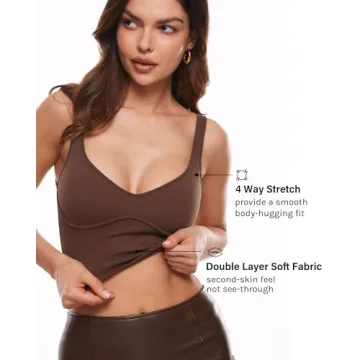 Stylish INLYRIC Women's Natrelax Sexy Tank Crop Top