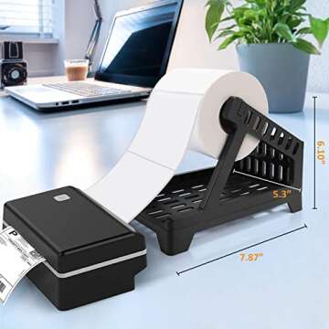 LERMITY Label Holder for Rolls and Fanfold Labels