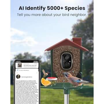 Smart Bird Feeder with Camera for Outdoor Enthusiasts