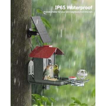 Smart Bird Feeder with Camera for Outdoor Enthusiasts