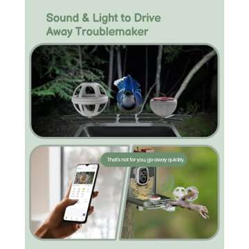 Smart Bird Feeder with Camera for Outdoor Enthusiasts