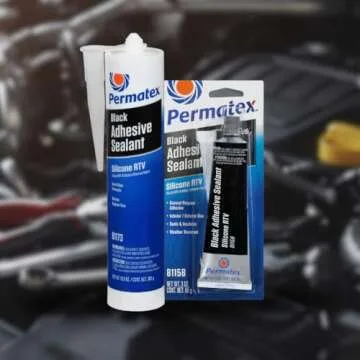 Permatex 81158 Black Silicone Adhesive Sealant, 3 oz. Tube, Pack of 1