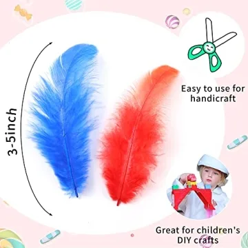 Soarer Colorful Craft Feathers 300pcs for Parties DIY