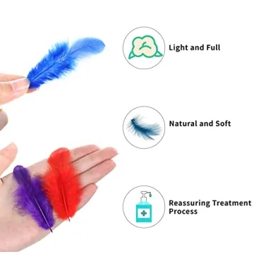 Soarer Colorful Craft Feathers 300pcs for Parties DIY