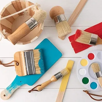 Chalk & Wax Paint Brush Set – Natural Boar Bristles
