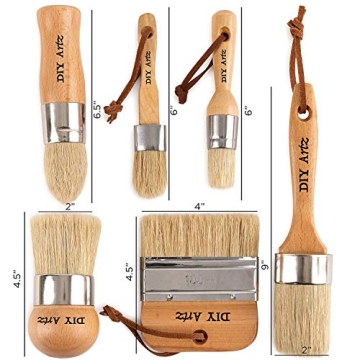 Chalk & Wax Paint Brush Set – Natural Boar Bristles