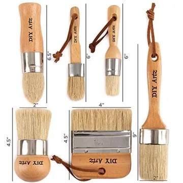 Chalk & Wax Paint Brush Set – Natural Boar Bristles
