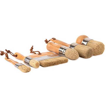 Chalk & Wax Paint Brush Set – Natural Boar Bristles