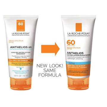 La Roche-Posay Anthelios Cooling Water Sunscreen Lotion | Water Based Sunscreen for Face & Body | Br...