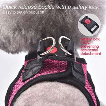 matilor Dog Harness Step-in Breathable Puppy Cat Dog Vest Harnesses for Small Medium Dogs